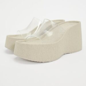Plataformas pieza transparente Zara