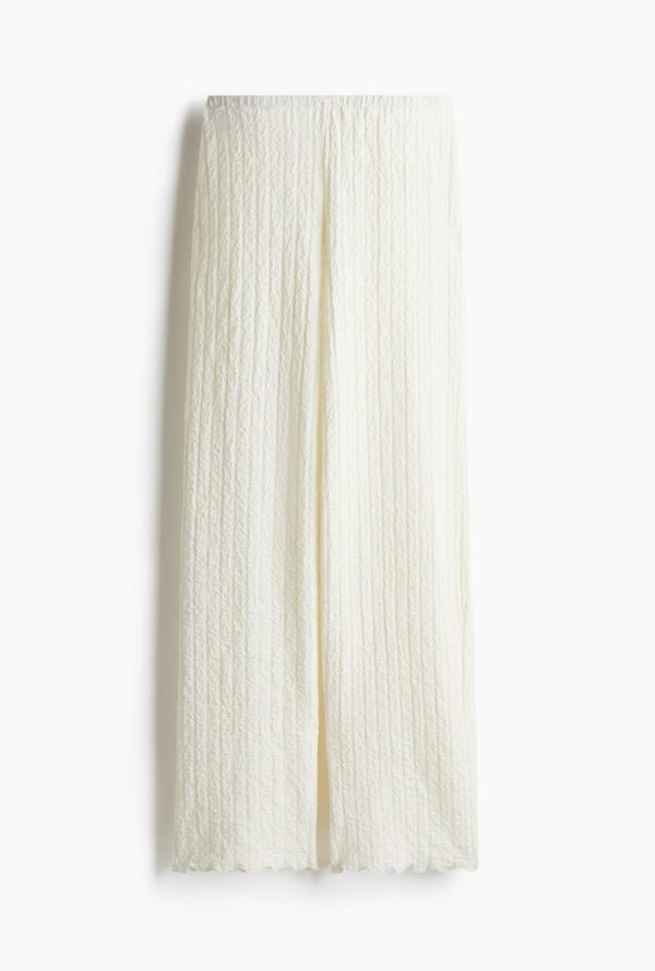 Pantalón con textura blanco H&M